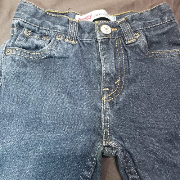 Levi's Jeans 514 Denim Slim Straight Fit Tough Durable 18m Size Brand New NWOT - Picture 3 of 8